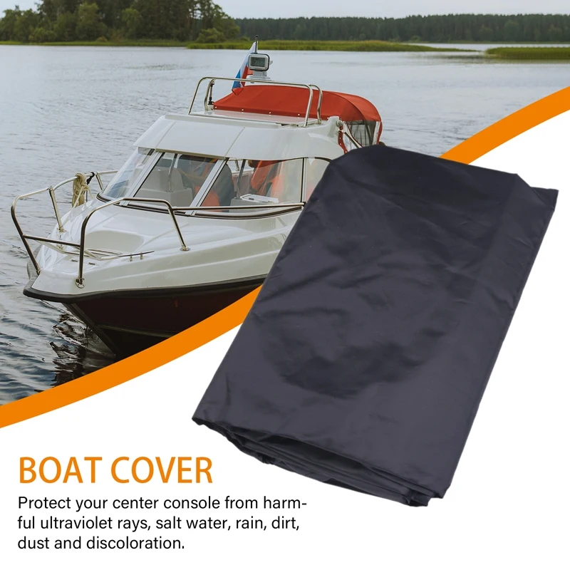 46X40X45 Inch Boat Cover Yacht Boat Center Console Cover Mat Waterproof Dustproof Anti-Uv Keep Dry Boat Accessories