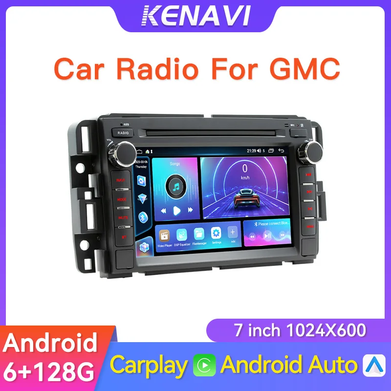 Radio estéreo para coche Android 2 Din para Chevrolet Silverado GMC Sierra Impala Traverse Avalanche Express Yukon Acadia Savana reproductor de vídeo Multimedia GPS Carplay Autoradio 2 din sin DVD