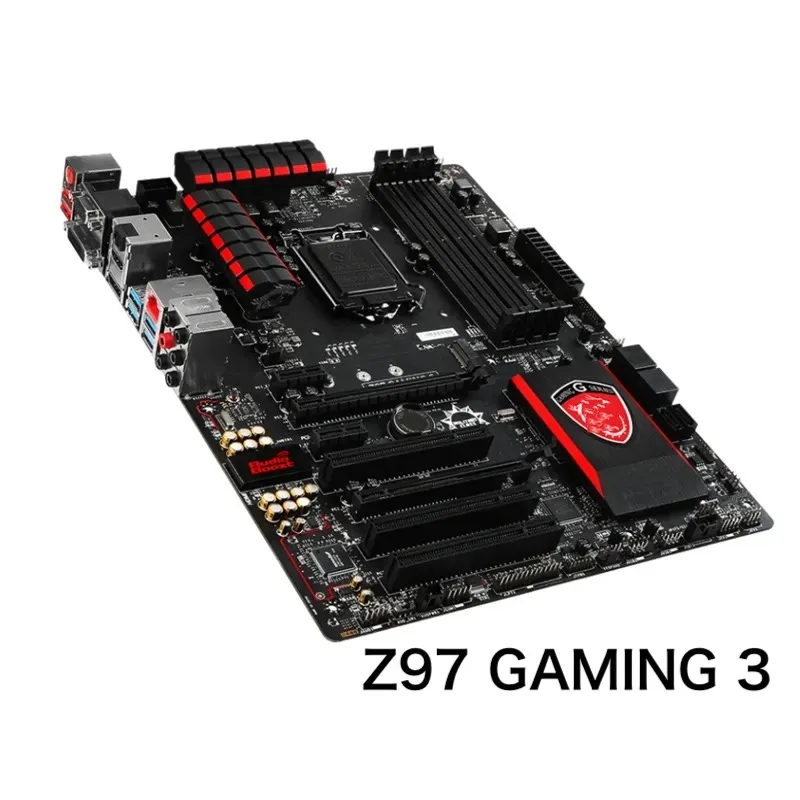 For MSI Z97 GAMING 3 Desktop Motherboard M.2 VGA DVI HDMI LGA 1150 DDR3 ATX Mainboard 100% Tested OK Fully Work Free Shipping