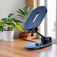 Magnetic Car Phone Holder - 360° Rotating Alloy Folding Dashboard Mount for Smartphones & Tablets