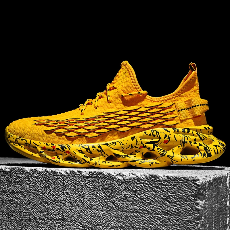 

Мужские кроссовки с противоскользящей и износостойкой подошвой, высоким верхом и поддерживающим дизайном, модные повседневные кроссовки для активного отдыха и бега.