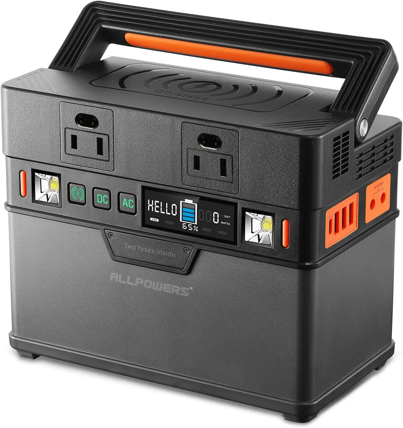 

Portable Power Station 300W (Peak 500W), 288Wh Backup Battery Power Supply with Pure Sine Wave 110V AC Outlets