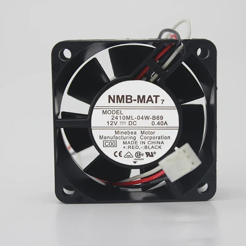 

NMB-MAT 2410ML-04W-B69 C00 Server Cooling Fan DC 12V 0.40A 60x60x25mm 3-wire