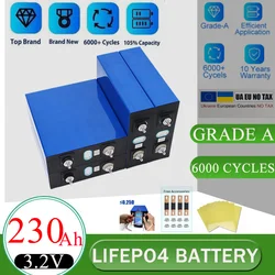 new 3,2V 230 240Ah LiFePO4 battery DIY 12V rechargeable lithium iron phosphate battery for RV golf carts, boats, and van campers