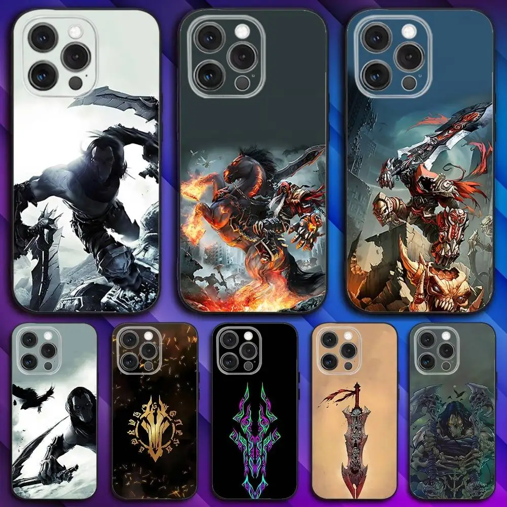 

Game D-DarksidersS Phone Case For iPhone 17,16,15,14,13,12,11,Pro,Max,Plus,X,XS,SE4,E,Mini,Soft Black Case