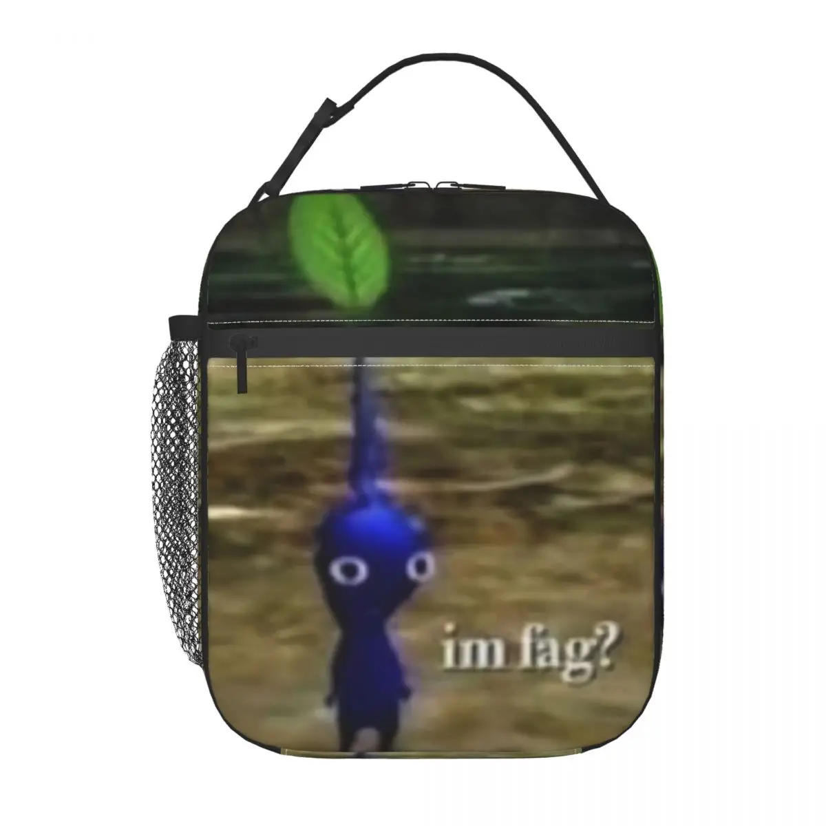 Plant Creature Cartoon Video Game Pikmin Meme Insulated Lunch Tote Bag Women Resuable Cooler Thermal Bento Box Outdoor Camping