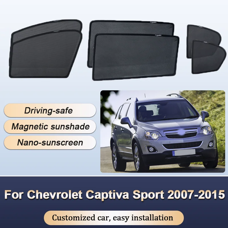

Sun Shades For Chevrolet Captiva Sport Opel Antara L07 2007-2015 Sunshades Magnetic Heat insulation Curtains Visor Accessories