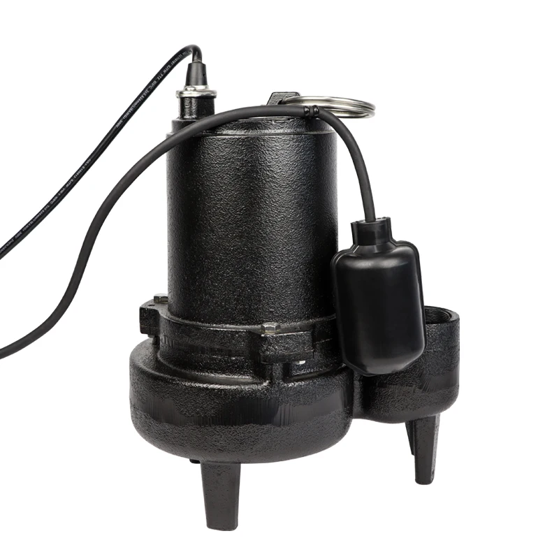 مضخة مياه الصرف الصحي الغاطسة الكهربائية الأوتوماتيكية المحمولة ذات معدل التدفق العالي للاستخدام المنزلي، خزان الصرف الصحي