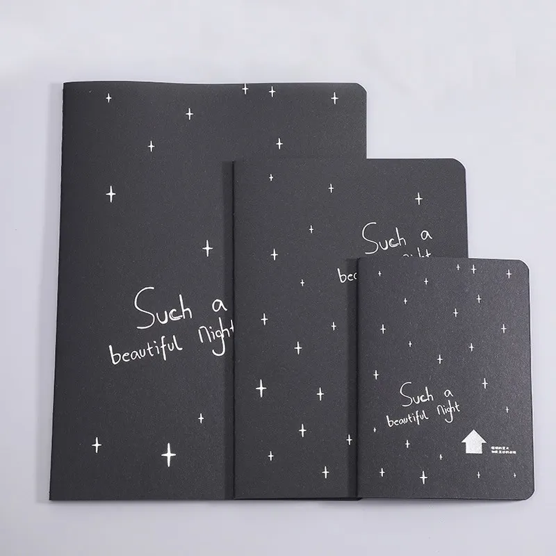 60 Page New Sketchbook Diary For Drawing Painting Book School Gift Graffiti Sketch Office Notebook Paper Supply Black Cover