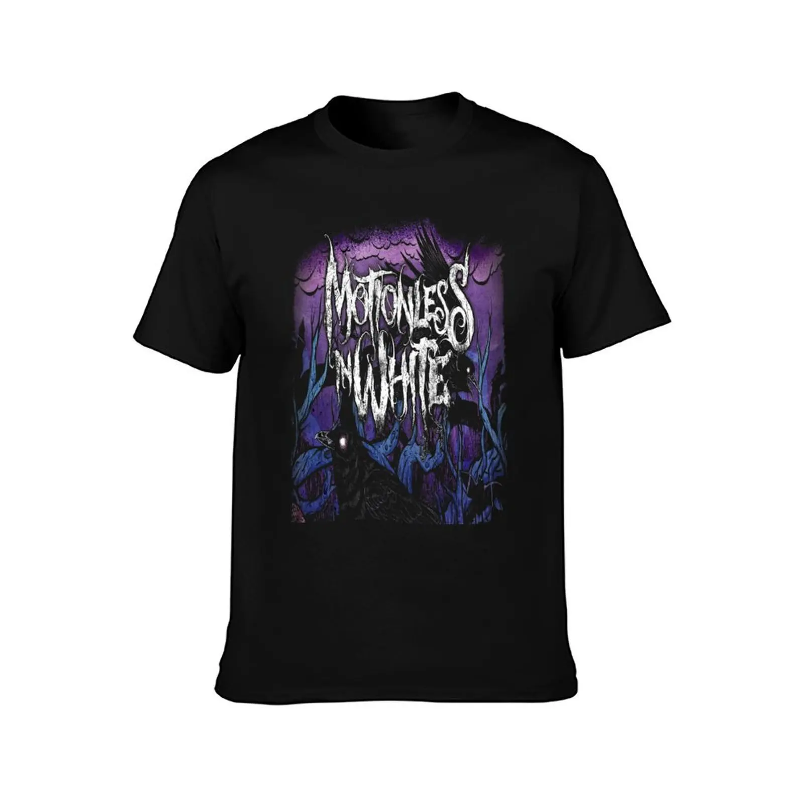 Gagak Birds Motionless Music Band Gift Men T-Shirt Classic Graphic Short Sleeve Top T-Shirt