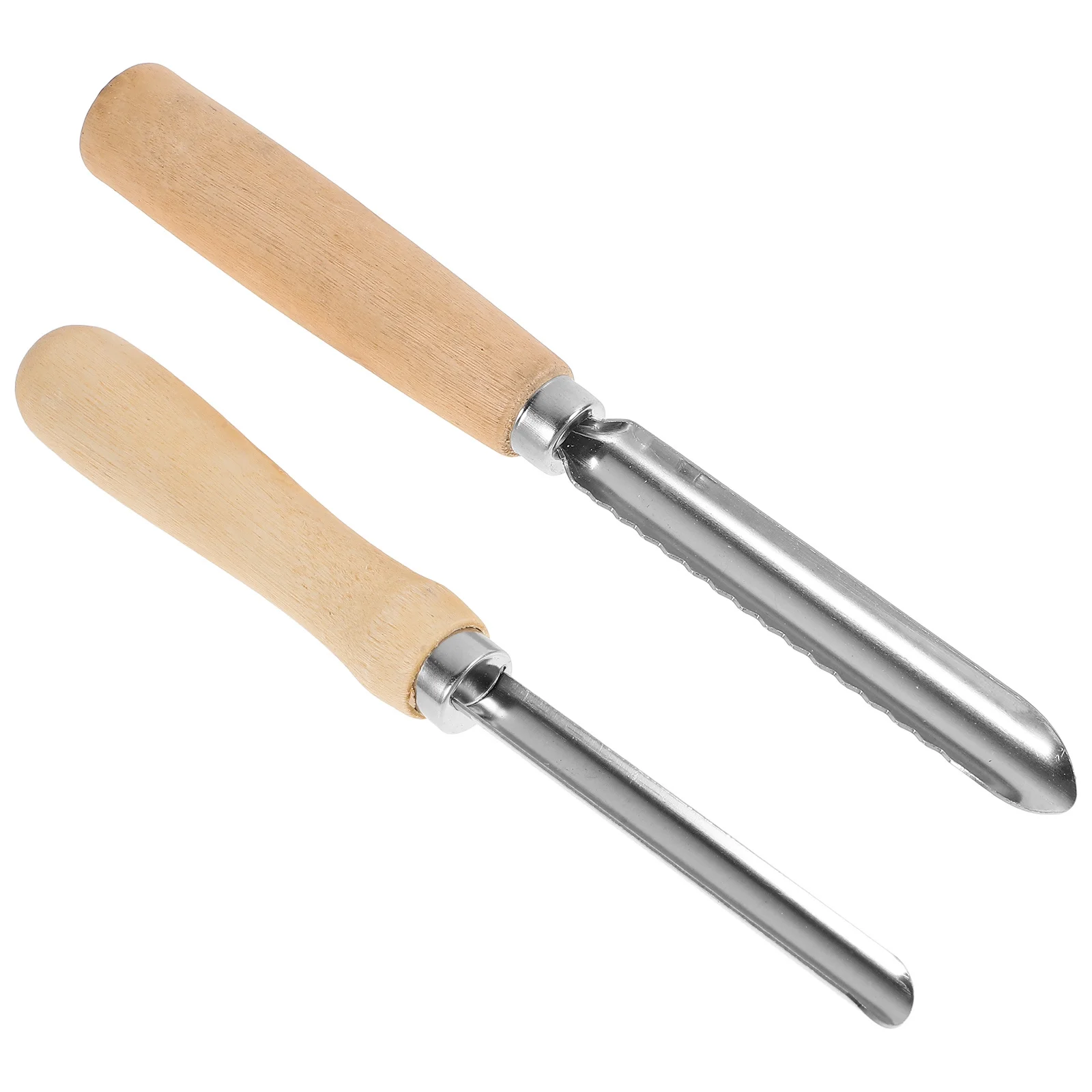 2 قطعة أداة إزالة الفاكهة الأساسية من الفولاذ المقاوم للصدأ للتاريخ الكمثرى الطماطم المطبخ Pitter المحمولة دليل المعادن الأساسية إزالة #1