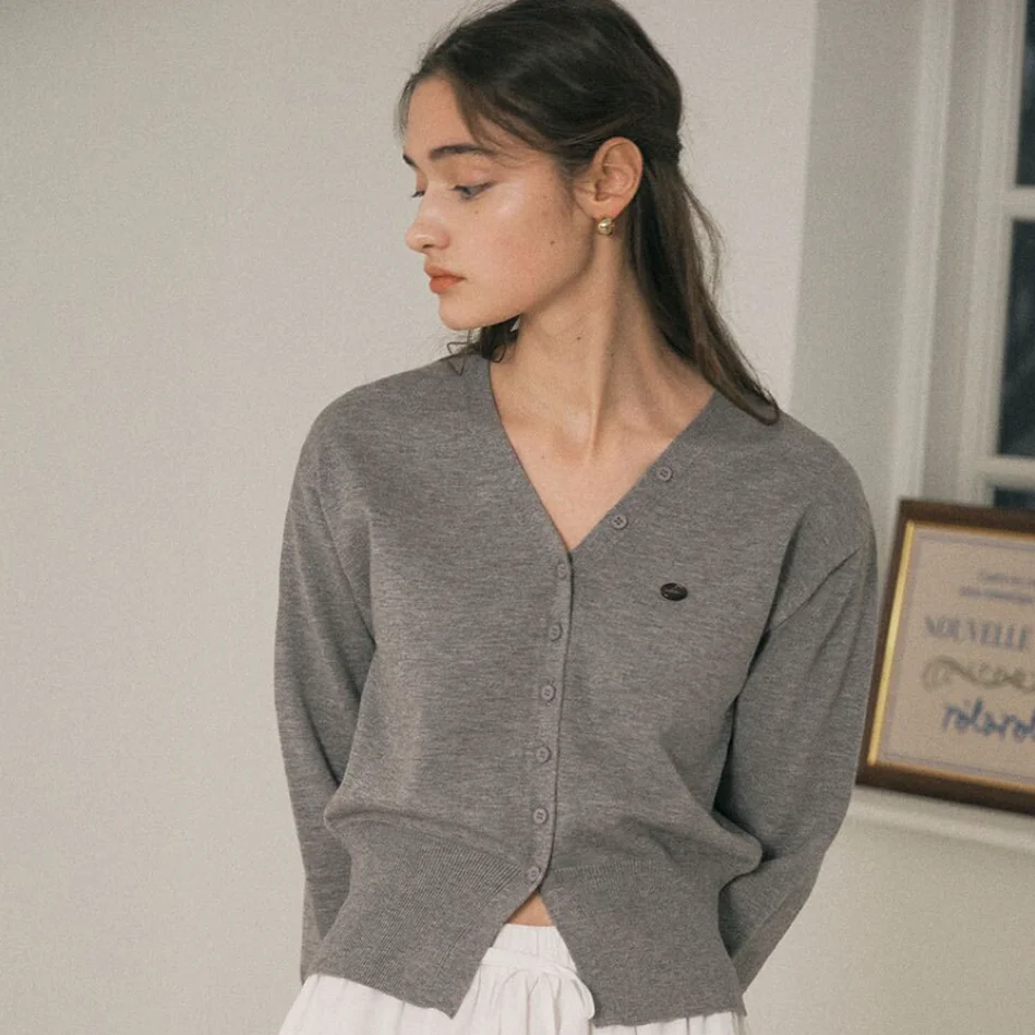 التخسيس V-Ne محبوك سترة مفتوحة لون نقي طويل Sve تخفيف Sle المرأة العادية طول محبوك سترة لخريف