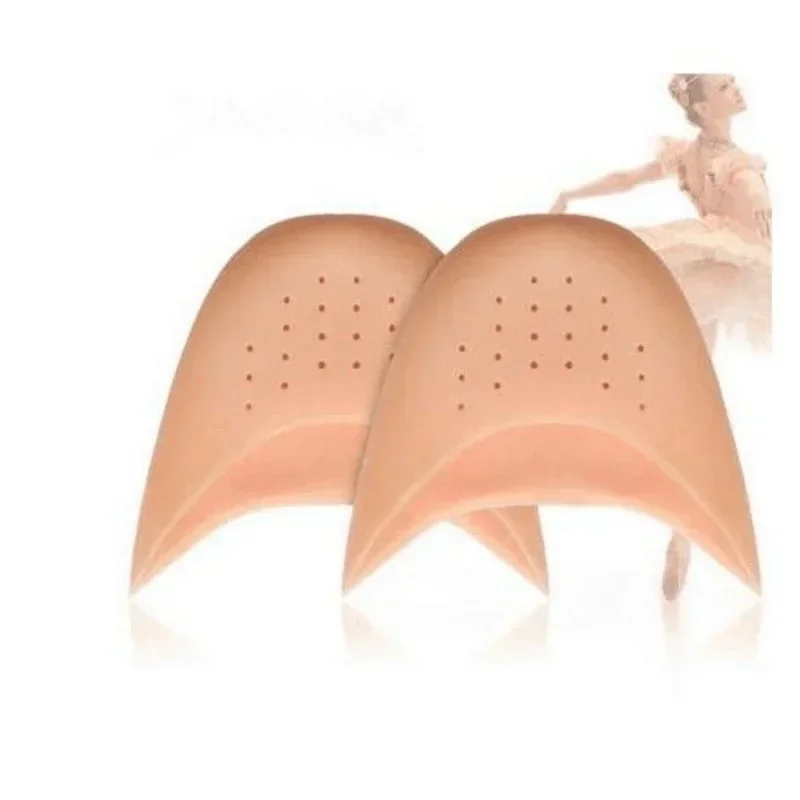 Protector de punta para zapatos de baile de Ballet con orificio de aire, herramientas de silicona para el cuidado de los pies, insertos absorbentes de suela, 1 par de almohadillas para los pies
