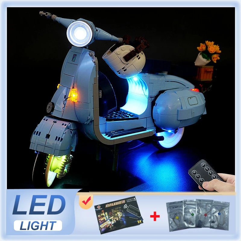 DIY RC LED Light Kit For LEGO 10298 Vespa 125   (Only LED Light,Without Blocks Model)