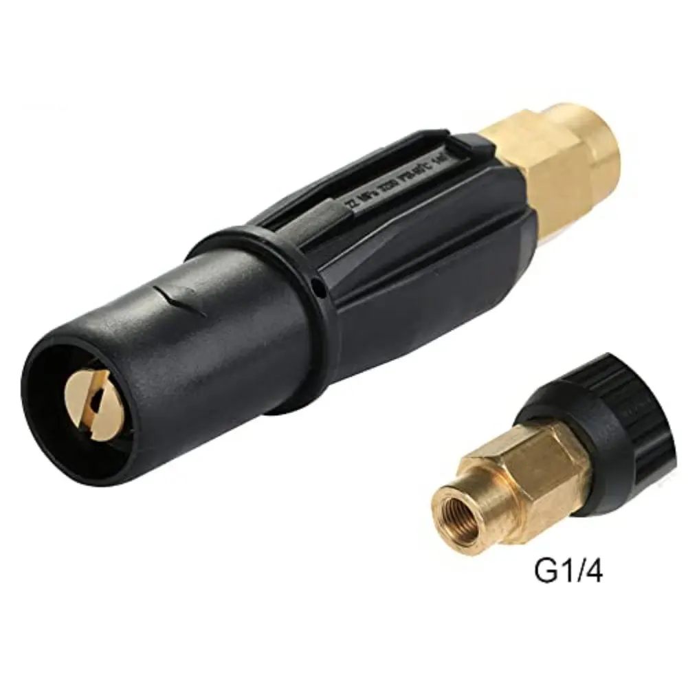 1pc High Pressure Washer Nozzle Brass Fan-Shaped Foam Nozzle Self-Priming Nozzle For Farm Cleaning Home Use
