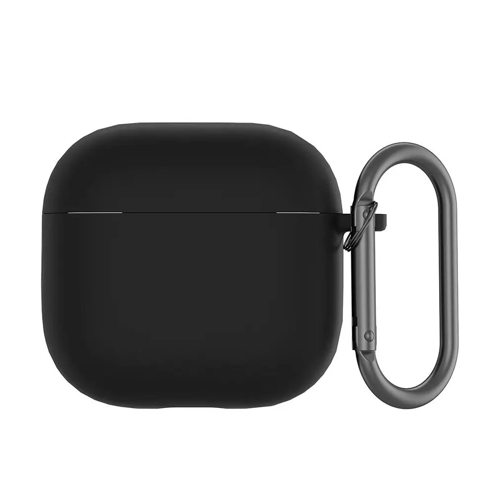 Funda protectora para auriculares Airpods 4, carcasa de silicona suave, Color sólido, Bluetooth