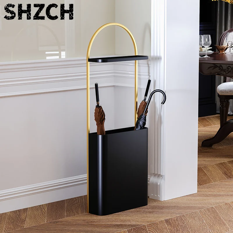 Nordic Multi-Functional Entryway Hub Waterproof Umbrella Stands Compact Lobby Umbrella Storage Solution for Hotel/Office/Home