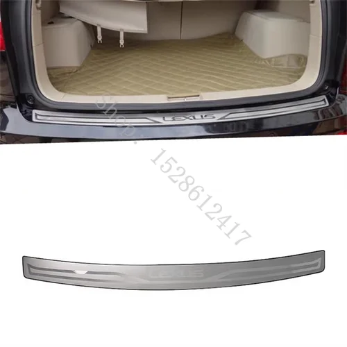 Imagen 2 del producto Para Lexus RX270/RX350/old RX450H 2009 ~ 2015 accesorios Protector de parachoques de puerta trasera placa de alféizar Protector de maletero embellecedor