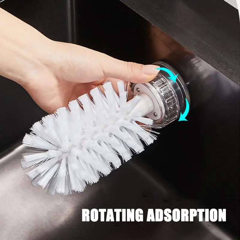 Silicone Suction Cup Baby Bottle Brush Bottle Cleaning Brush Feeding Clean Tool Baby Bottle Cup Cleaning Brush Suction Stand