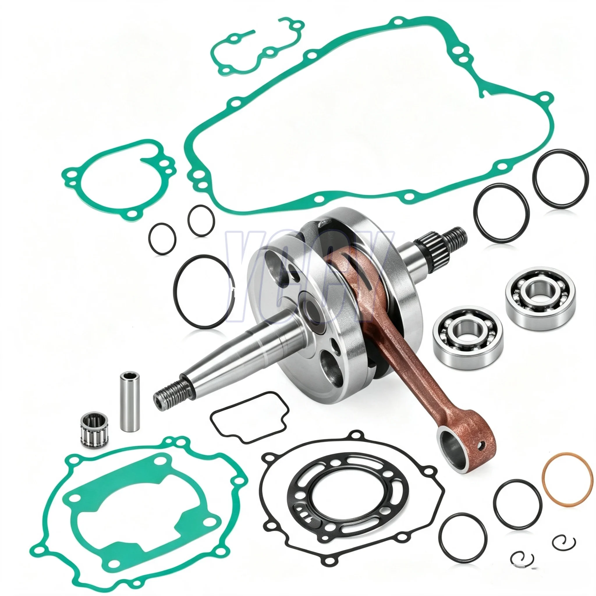 11005-0052 48.5MM TOP END Motorcycle Complete Cylinder Piston Gasket Crankshaft Kit For KAWASAKI KX85 KX 85 2006-2013 13031-0040