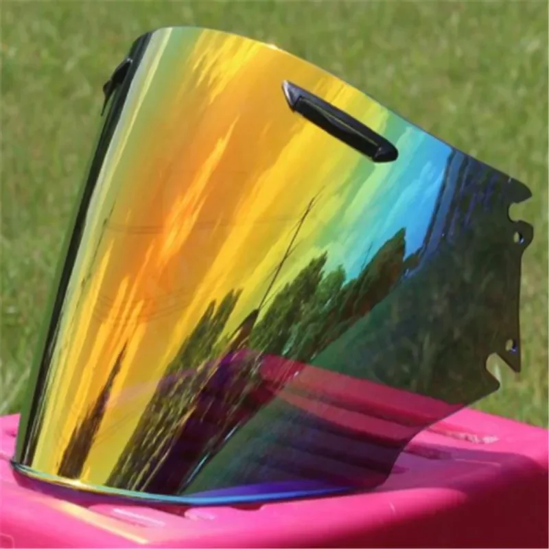 Motorcycle Half Helmet Visor Fitting For  Ram3 Motorbike Helmets Lens Transparent Black Rainbow Color Choose