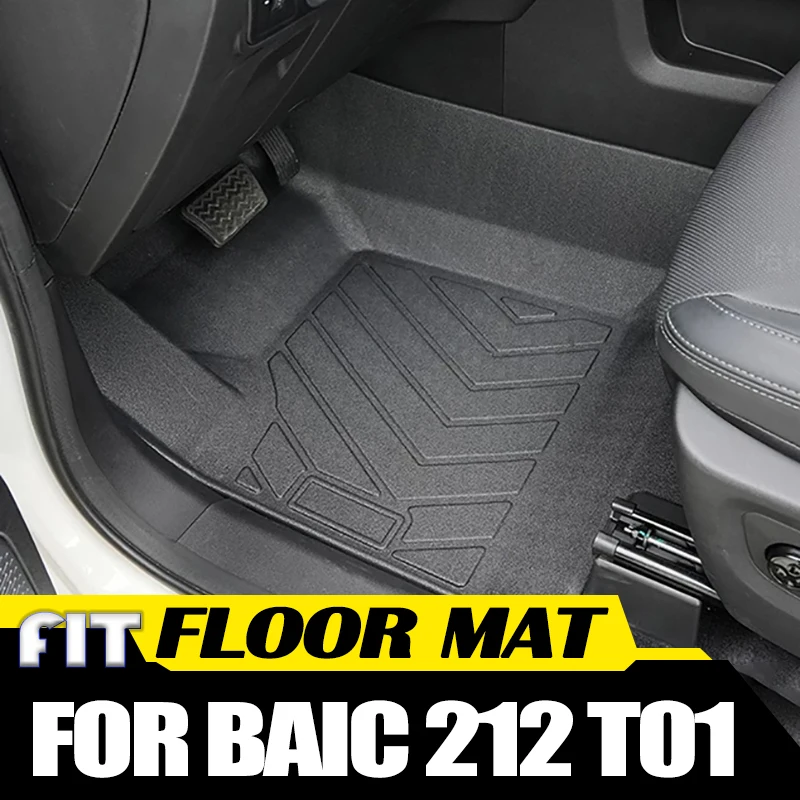 

Car Waterproof Floor Mat Fit for BAIC 212 T01 2024 2025 Modified Car Environmentally Friendly TPE Rubber Carpet Floor Mat