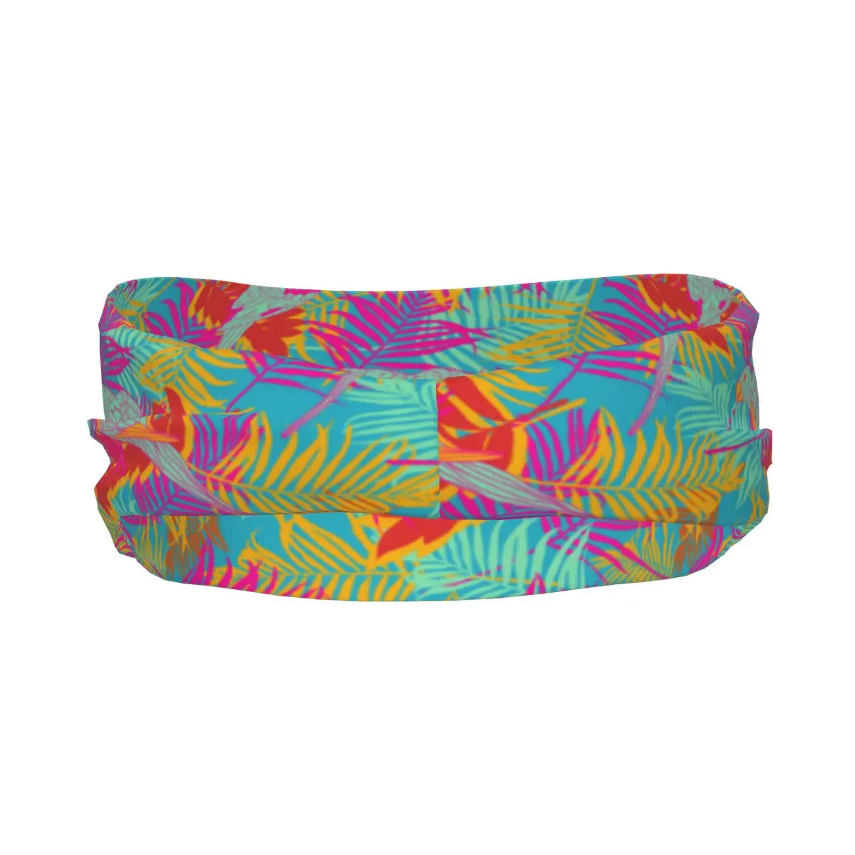 Headband Palm Leaves With Parrots Headwrap Hairband for Tennis Gym Fitness Headwear Hair Accessories