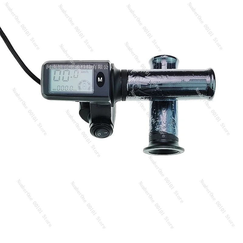 Driving car LCD speed control handle folding electric vehicle digital display screen throttle handle 6 lines 8 lines
