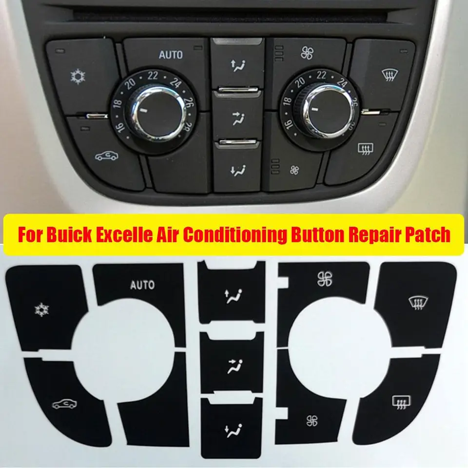 Autocollant Réparation Boutons Climatisation Opel Astra J / Holden 2009-2015 – Sticker Vinyle Anti-Usure