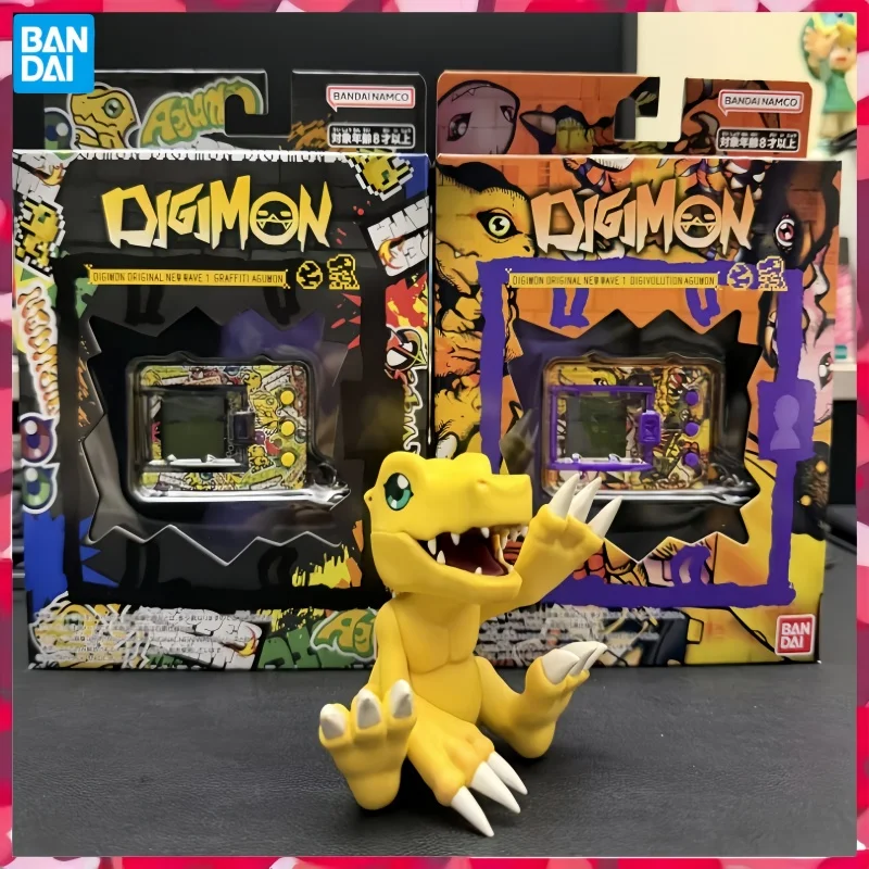 

Оригинальный Digimon New Wave 1 Digivice Agumon от Bandai Namco: Цифровой монстр для выращивания, виртуальная портативная игрушка, подарок для фанатов аниме