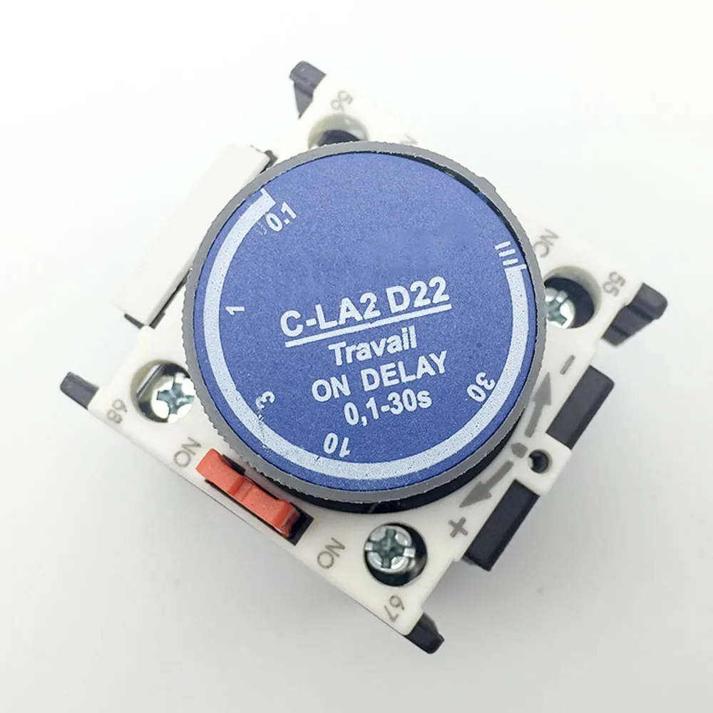 

C-LA2-D20 C-LA2-D22 C-LA2-D24 0.1-3S 0.1-30S 10-180S On/Off Delay Pneumatic Timer Contactor Auxiliary