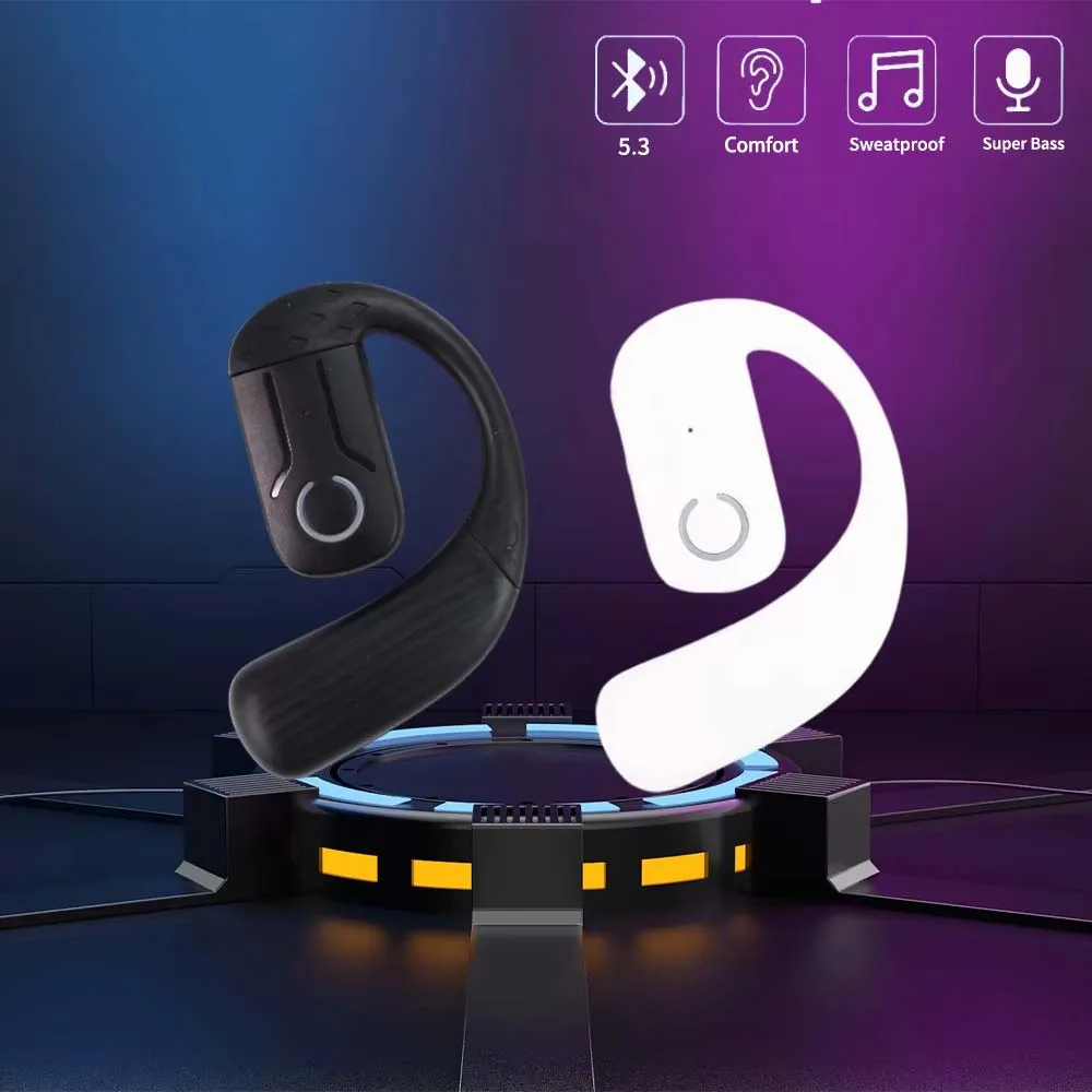 Headphone Wireless Bluetooth Ear Hook Earphone HiFi Stereo Noise Reduction Headset HD Call Earbuds For Huawei Xiaomi iPhone 