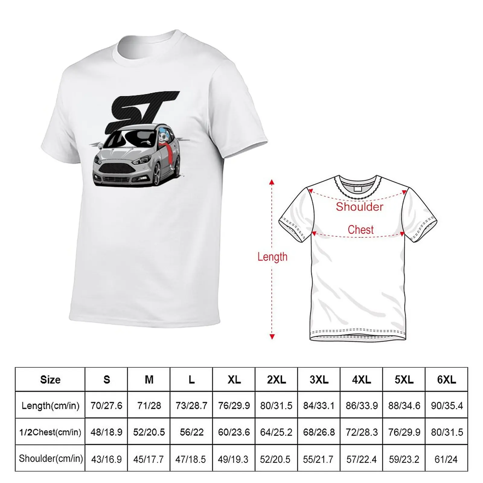 Focus 3 ST MK3 Tournament Skulldriver T-Shirt man clothes new edition t shirt mens graphic t-shirts