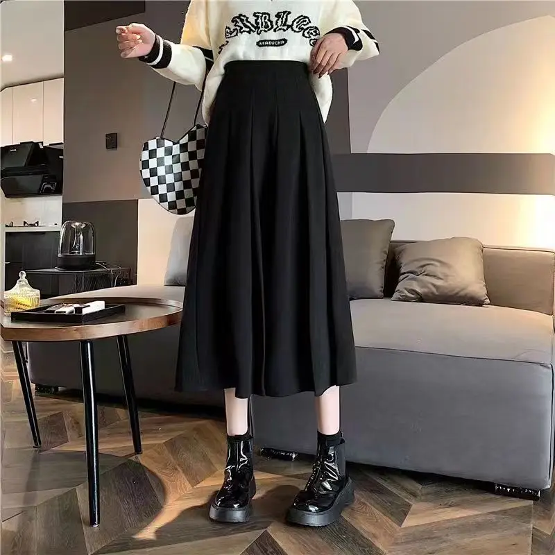 Autumn Winter Warm Cute Sweater Pullover Skirts Matching Sets Women Causal Loose Knits Tops Pleated Skirts Outfits 2023 Clothing