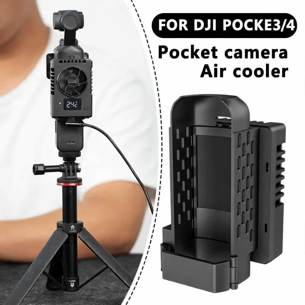 3-Gear Adjustment Ice Core Cooler Radiator Quick Release Protective Heat Sink Silent Cooling Fan for DJI Osmo Pocket 3/4 view 5