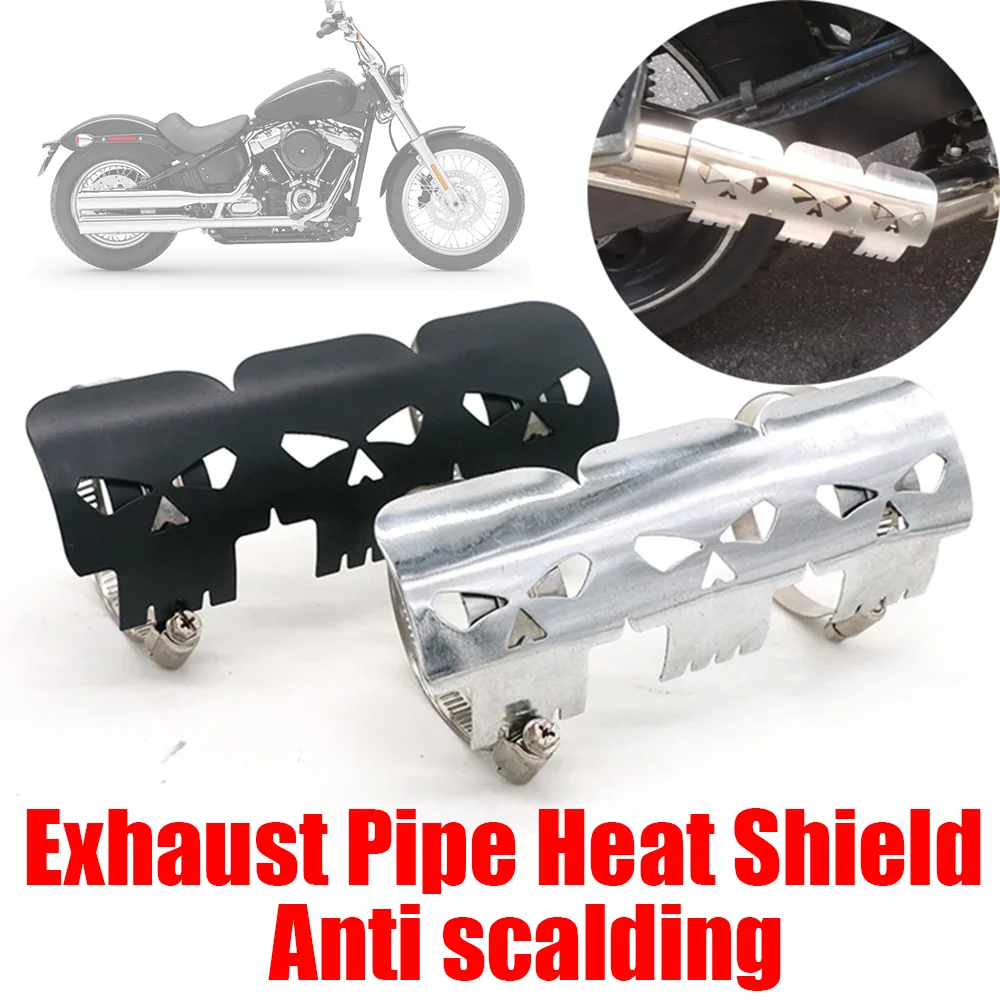 

Motorcycle Exhaust Pipe Heat Shield Cover Muffler Protector Guard Accessories For Harley BMW R1200GS Honda Suzuki Yamaha Custom