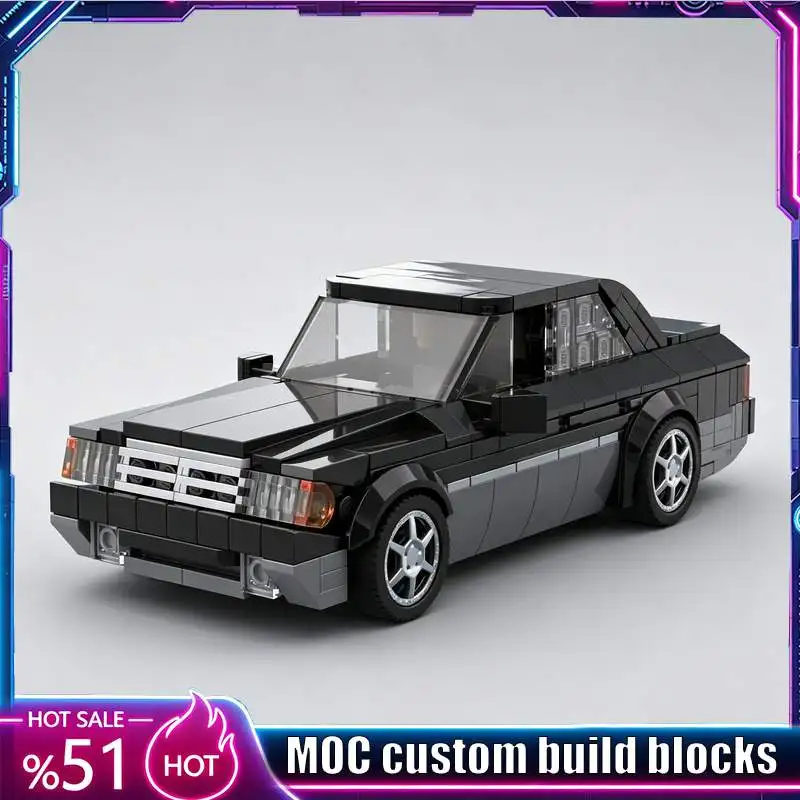 

395PCS Vintage Classic Sedan Sports Car Custom Building Blocks DIY Educational Toy For Birthday Home Collection Festival Gifts