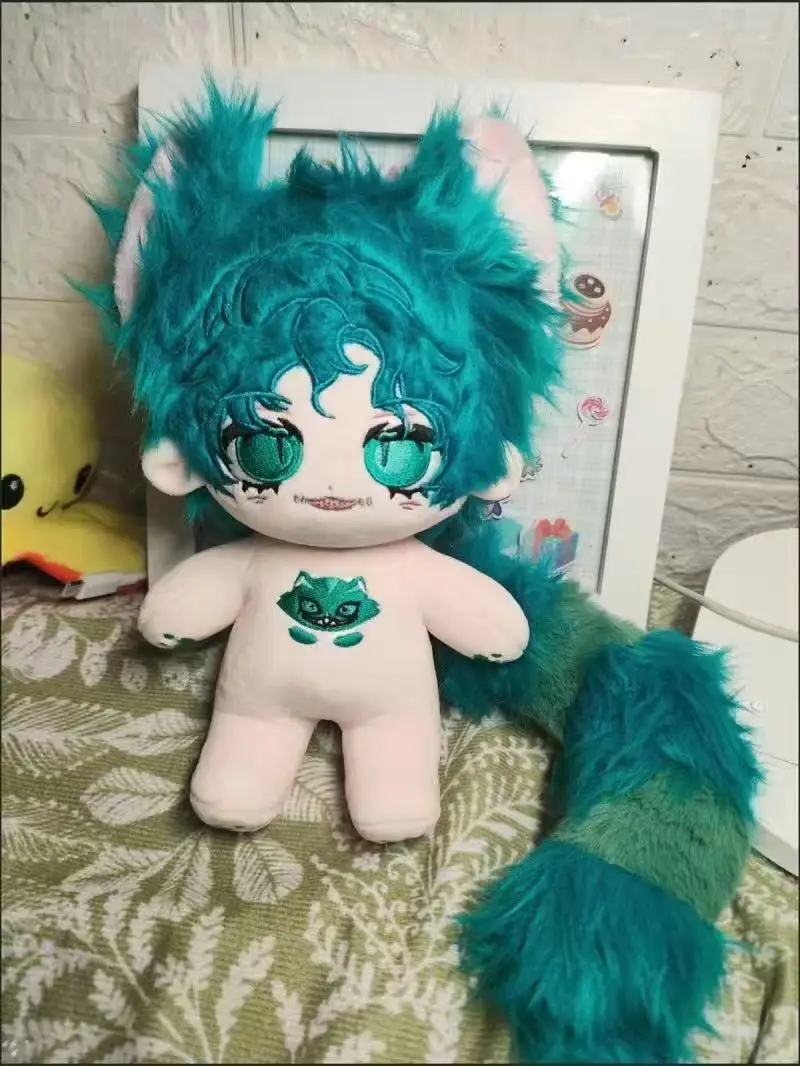 Peluche de 20cm, jeu d'identité V mercenaire, jouet pour enfants, corps de Cosplay Kawaii avec oreilles et queue, figurines douces de dessin animé, cadeaux de noël