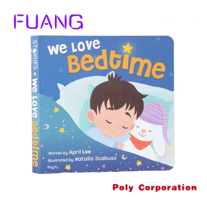 Custom  High Quality Printer Custom Cardboard Books Print Children Kids Board Book Printing Service