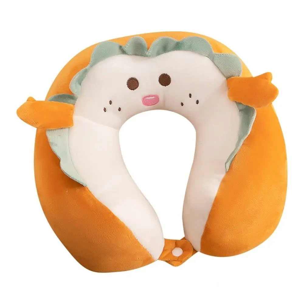 

Cartoon Sunflower Travel Neck Pillow Ergonomic Portable Sleep Camping Pillow Breathable Non-deformed Cervical Cushion Noon Break