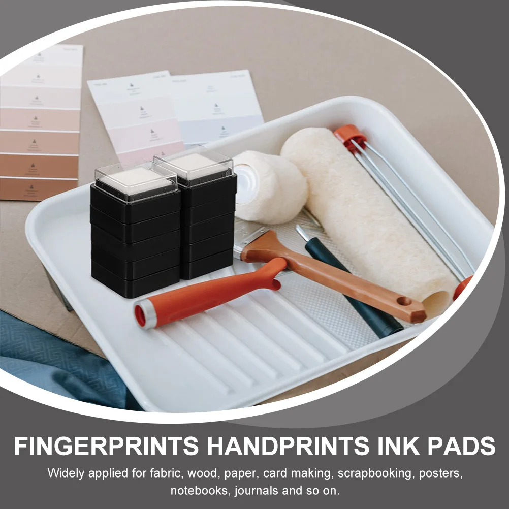 20pcs Blank Ink Pad Diy Craft Inkpad For Scrapbooking Fingerprints Multi-Function Stamp Pads Office School Home Use
