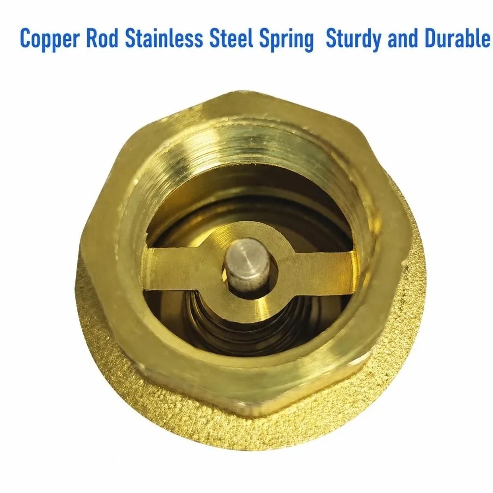 Durable BSPT Thread Brass Check Valve 1/2