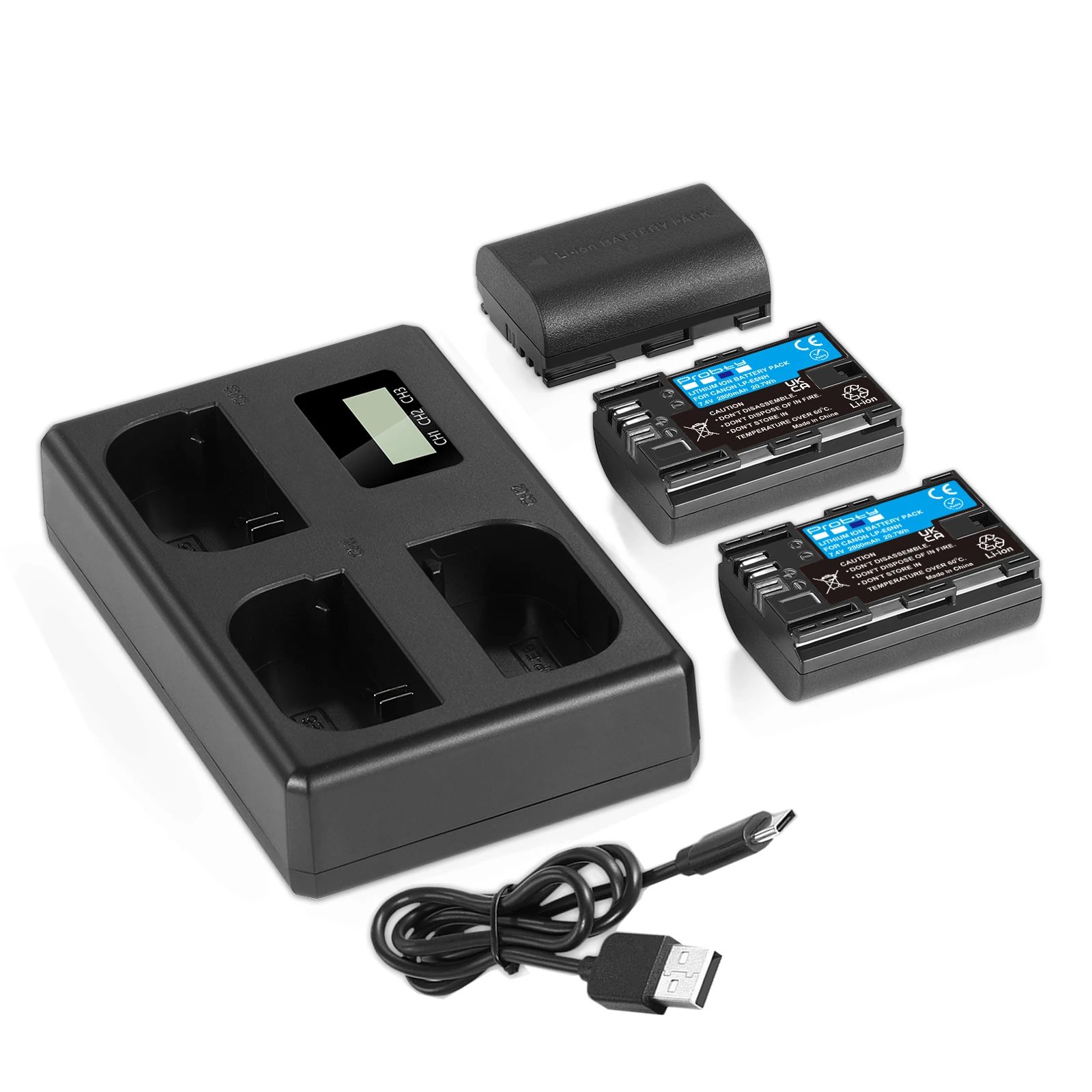 2800Mah LP-E6NH Vervangen LP-E6N LP-E6 Batterij Voor Canon Eos R R5 R6 60d 70d 80d 90d 5d Iv 5ds R 7d Mark Camera