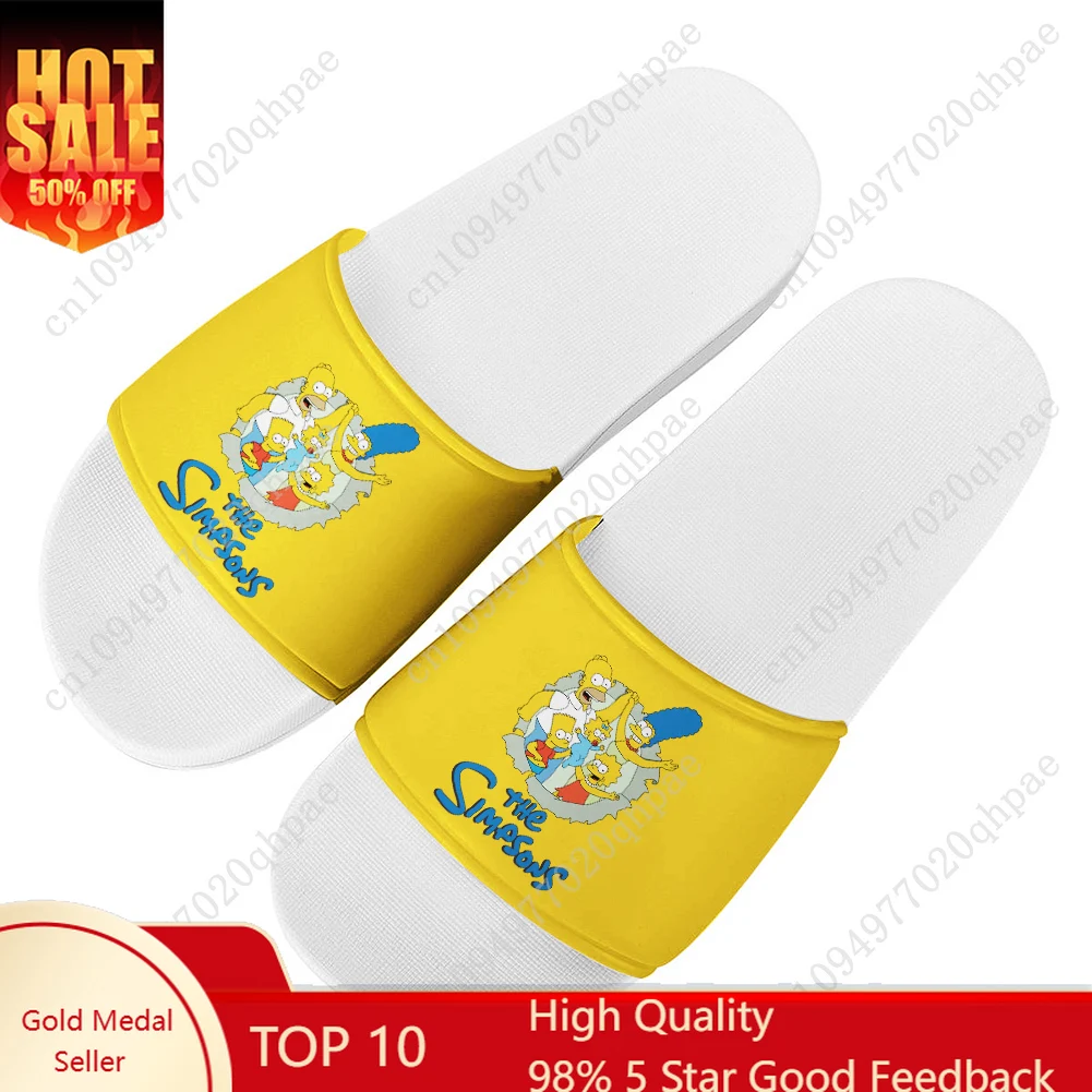 S-Simpsonss Slippers Home Bathroom Sandals Water Shoes Men Women Teenagers Indoor Poor Sandal Customized Summer Slipper