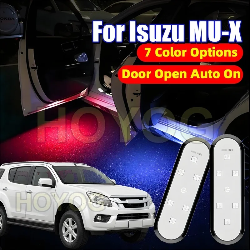 Fit for Isuzu MU-X 2013-2020 Car Door Warning Light for Door-Opening Alerts with a USB Rechargeable Battery