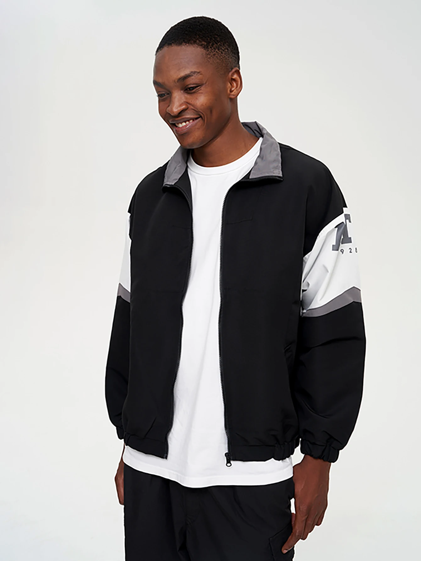 Men's Vintage Loose Campus Jacket Baseball Uniform Cardigan Autumn Spring Casual Sportswear