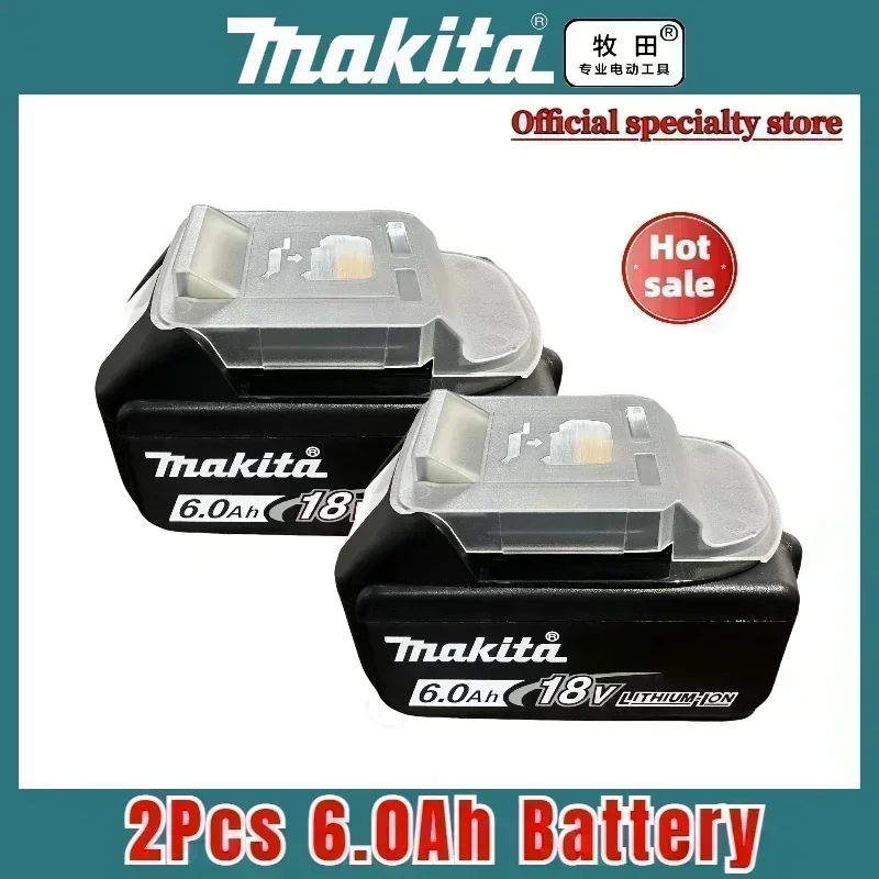 ? 100% Originele Makita batterij, 18V BL1860B 6.0Ah batterij, voor BL1830B BL1840 BL1850B Makita power tool batterij️ + +