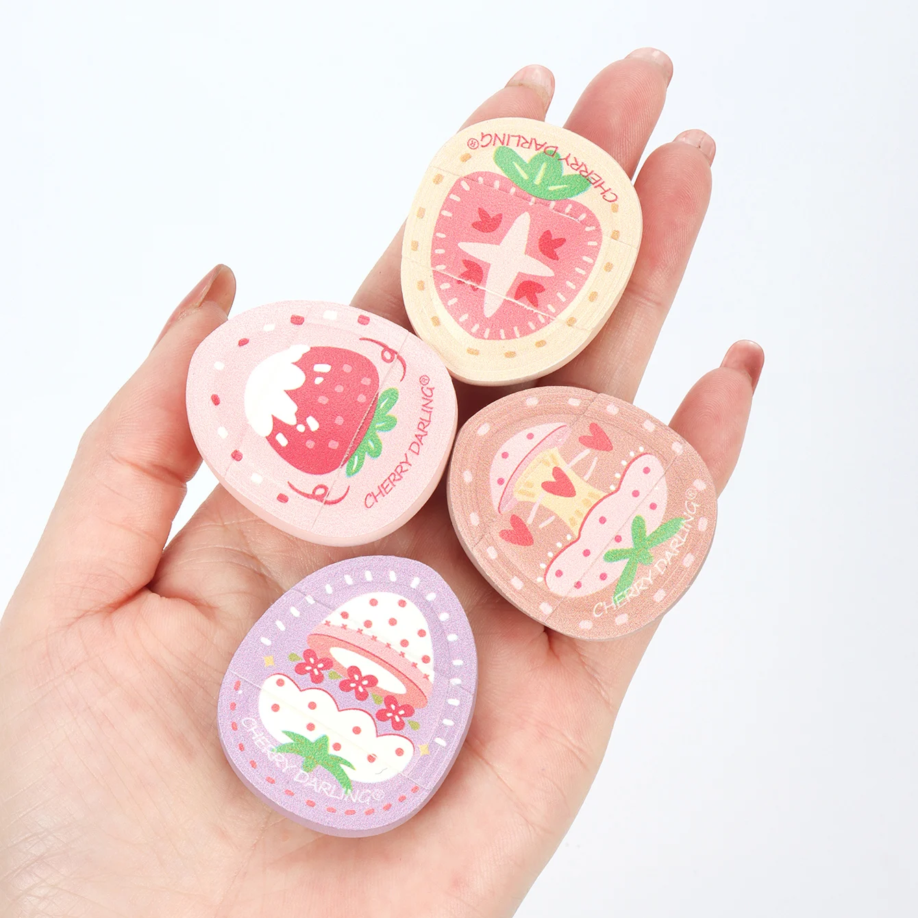 Cloud Puff 2/3 Stück, zum Auftragen von Make-up durch Drücken oder Klopfen, macht das Make-up leicht und atmungsaktiv für einen natürlichen Look, geeignet. – Detail 3