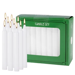 40 White 4-Inch Stick Candles, Drip-Free, Smokeless, Unscented, Household Dinner Candles, Hand-Poured, High-Quality, Suitable for Churches, Homes, Weddings, Parties, Seasonal Celebrations, Emergencies, and Home Decoration, Perfect for Thanksgiving, Valentine's Day, Father's Day, Mother's Day, Teacher's Day