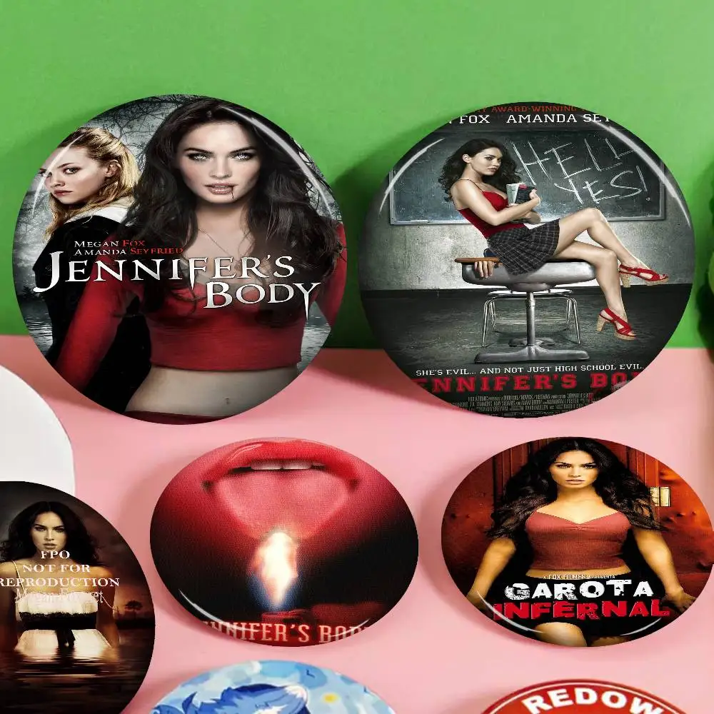Pop Movie Jennifer Body Anime Brooches Cute Cartoon  Badge Jacket Jeans Lapel Pin Gift Accessorie